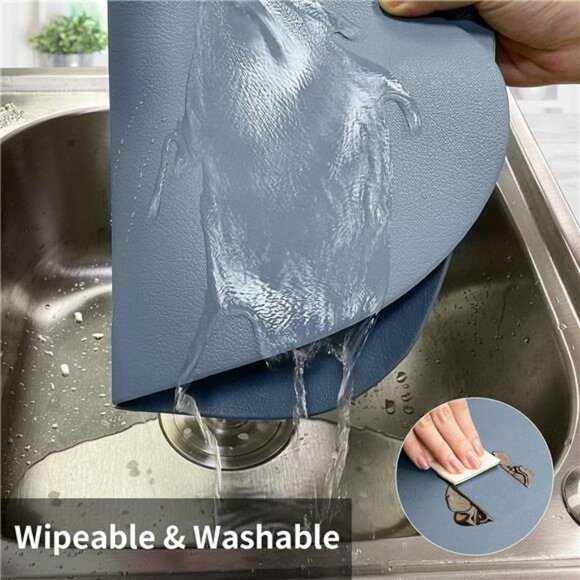 Placemats Set of 6 for Dining Table Mats FauxLeather Placemats Wipeable Washable - Picture 4 of 7